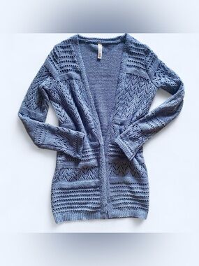 Blue cardigan